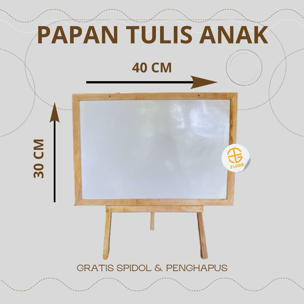 

Papan Tulis anak murah sudah termasuk SEPIDOL + PENGHAPUS + PENYANGA UKURAN 30x40