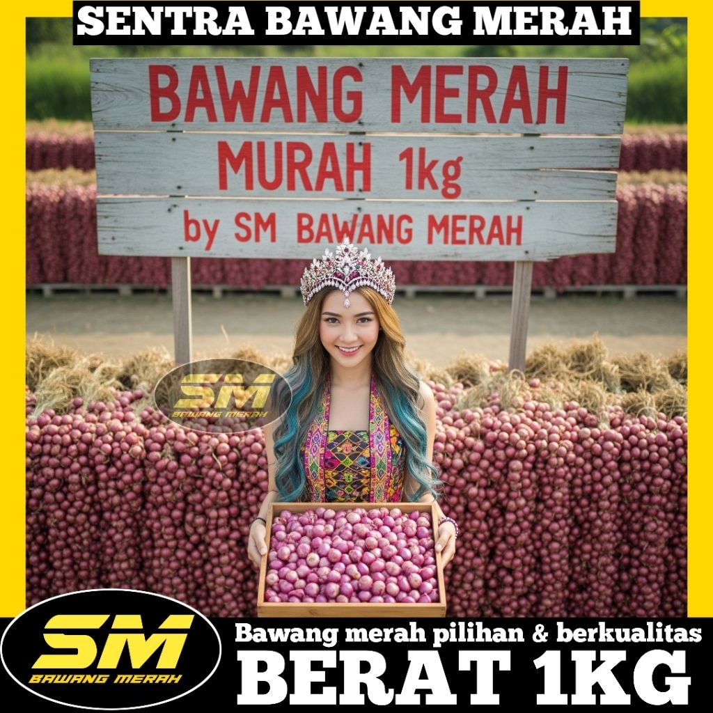 

Bawang merah murah promo berkualitas asli nganjuk 1KG