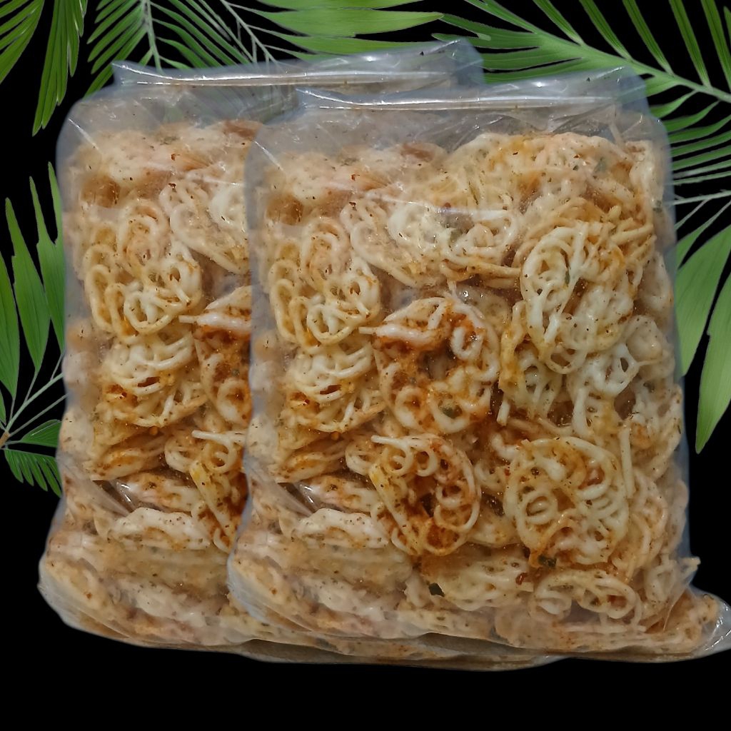 

Kerupuk seblak Rafael Viral /Atau kerupuk Mawar 1kg pedas Daun jeruk