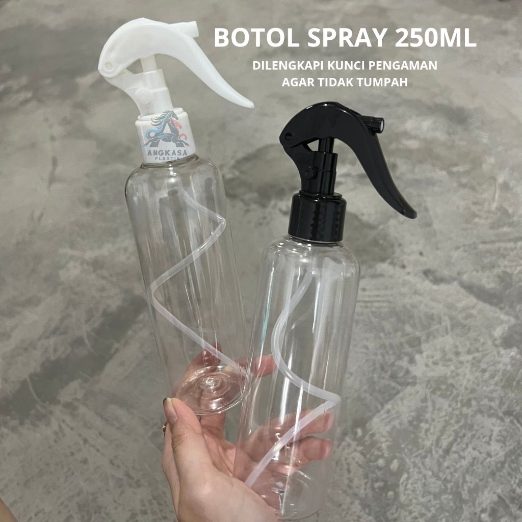 Botol TRIGGER BEBEK 250ml / Botol Spray Parfume 250ml / botol pet plastik 250ml / botol angsa spray 
