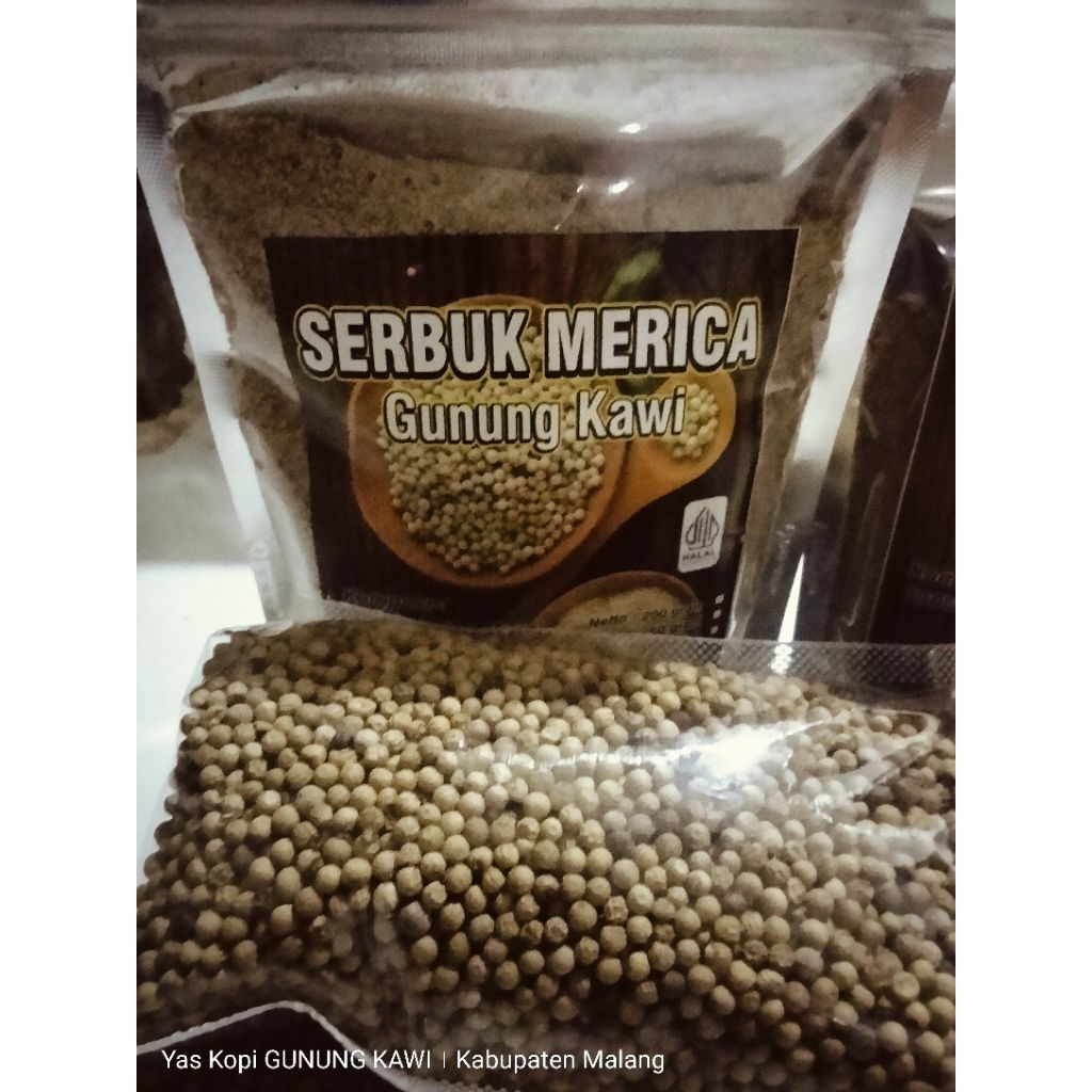 

250 GRAM BIJI MERICA /LADA GUNUNGKAWI.