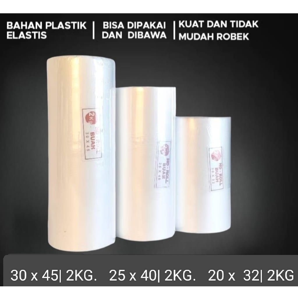 Bersama_Bumi Plastik Hd Roll 2Kg Buah Sayur Fotocopy Packing Olshop Hd Plong Bening Polos