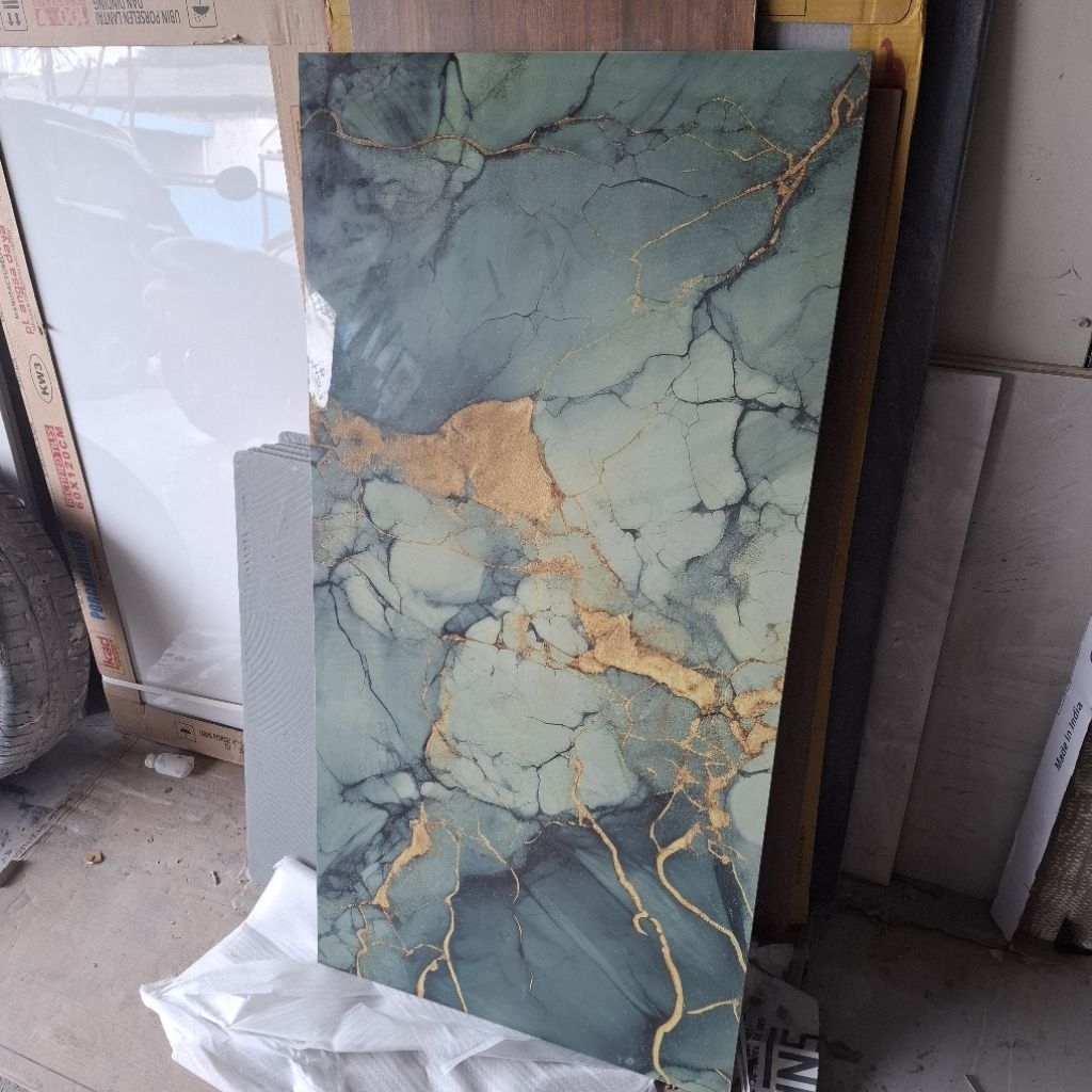 granit/keramik lantai/dinding 60x120 luana green motif marmer kilap/glossy glazedpolish