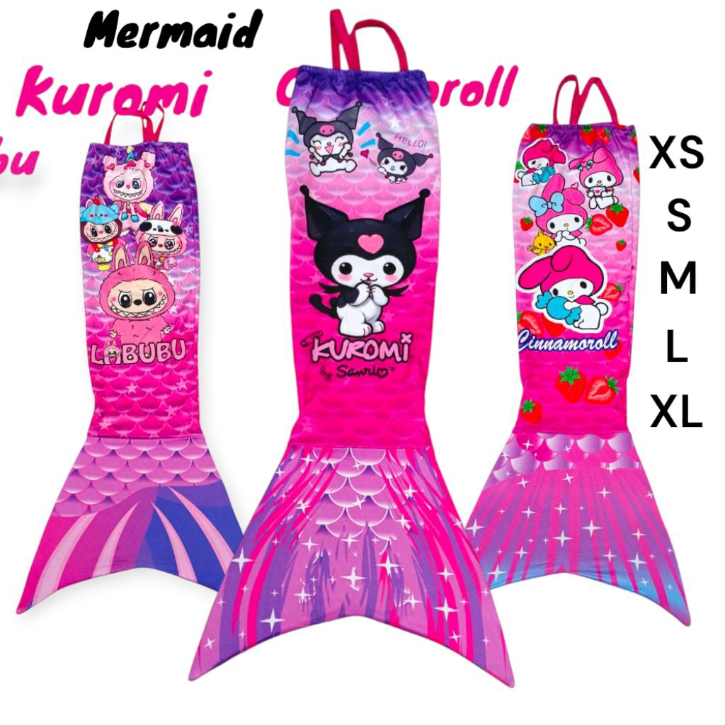 Baju Kostum Mermaid Mermed Ank Anak Kecil Termurah Motif Berenang Dikolam Anakperempuan Mudah Dipaka