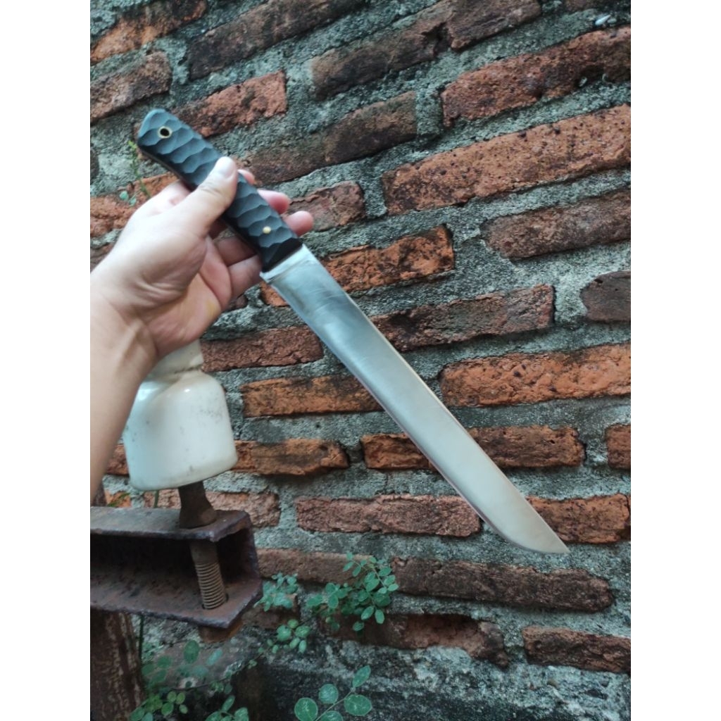 Pisau Sembelih Baja Bohler N695 PB. 27 cm + sarung kulit