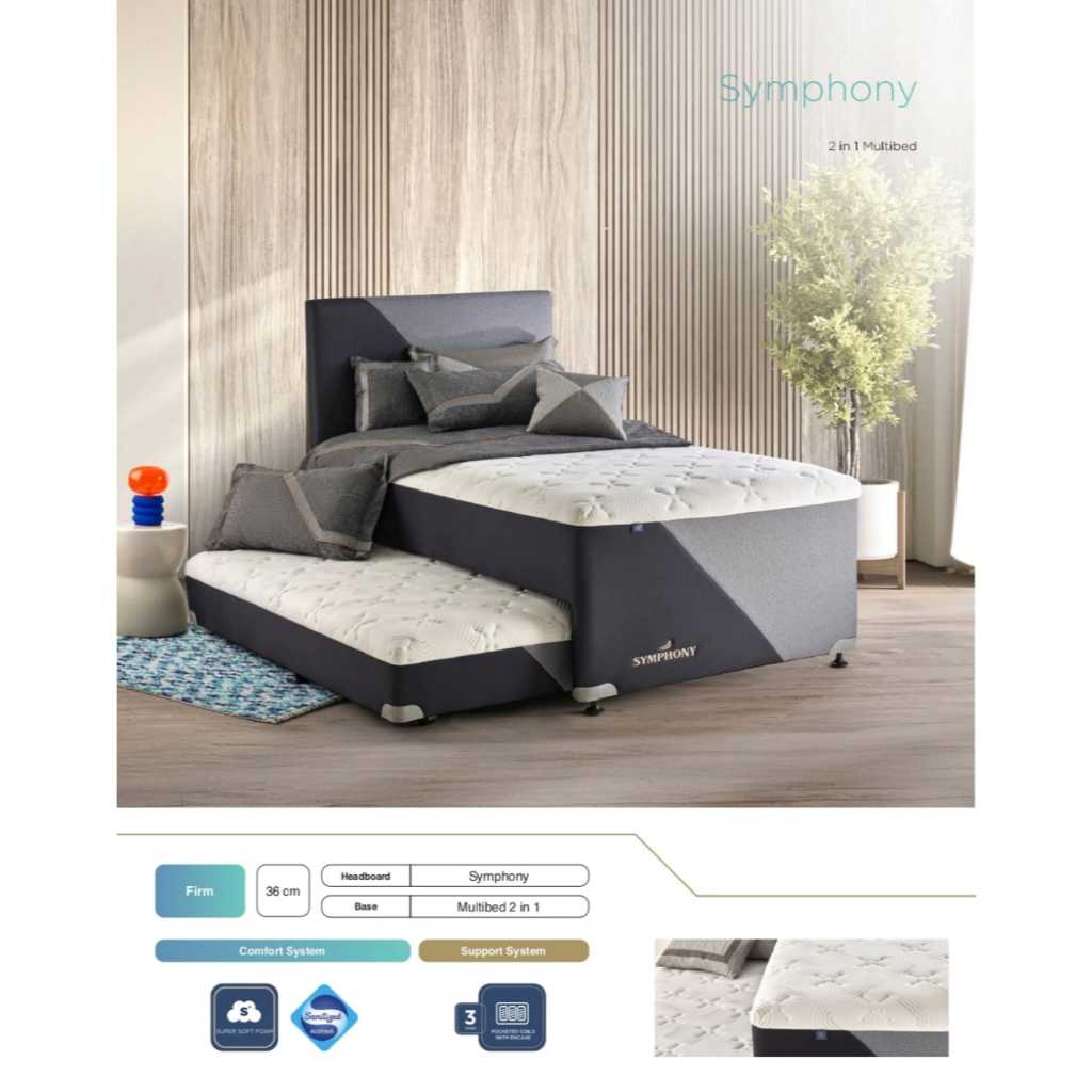 Elite Symphony 2 in 1 Sorong Kasur Springbed Matras