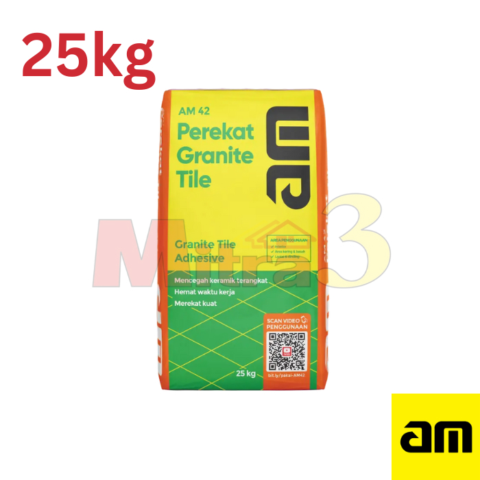 AM 42 Semen Perekat Keramik 25KG / Tile Adhesive Ubin Granit 25 KG