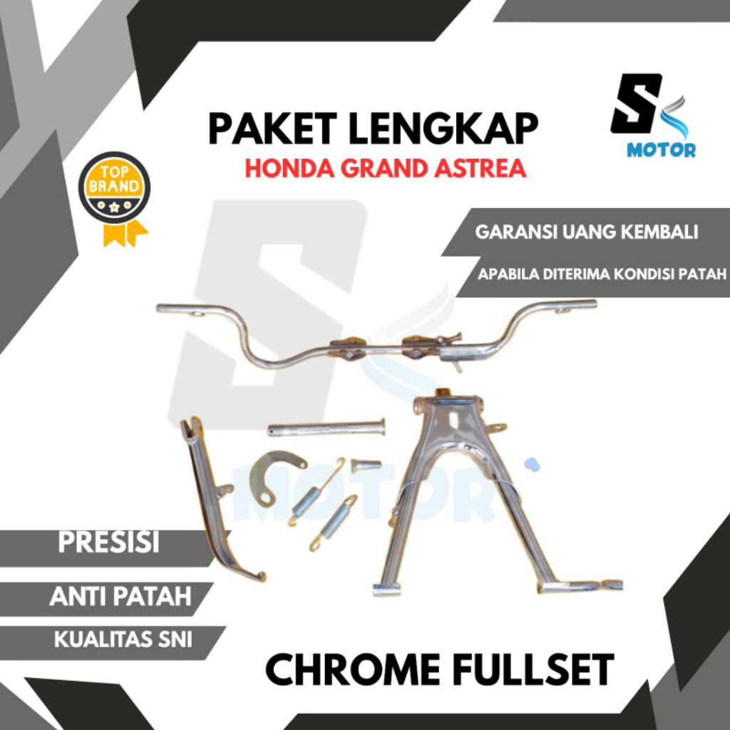 step fostep bastep jagang tengah jagang samping lengkap tinggal pasang untuk Honda grand prima legen