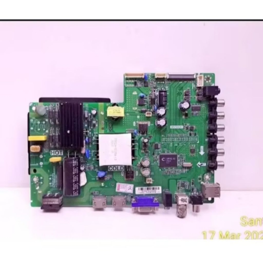 MAINBOARD TV LED PANASONIC TH-40C304G BEKAS NORMAL