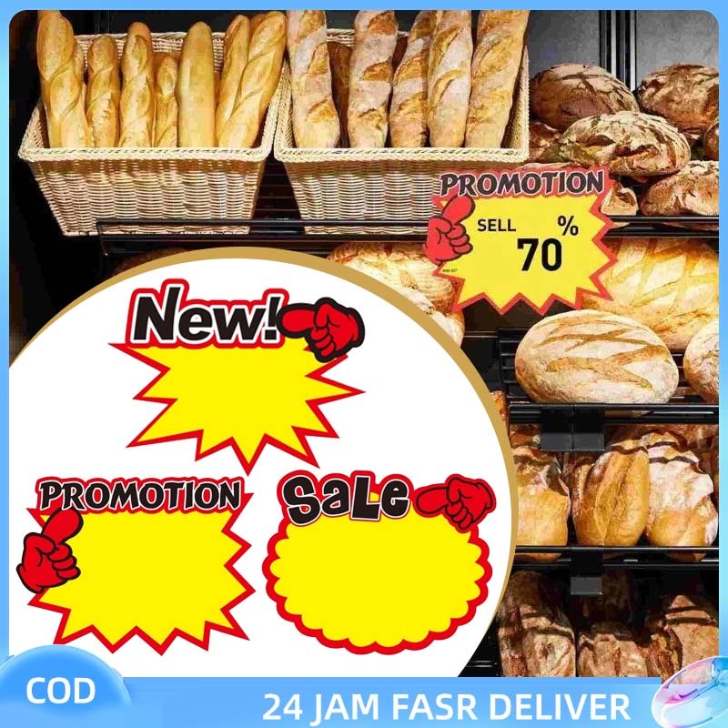 

Isi 50 Label Harga Tulisan Obral Harga Pop Card Price Tag Kertas Promo Tulisan Sale Kartu Promosi Penjepit Harga