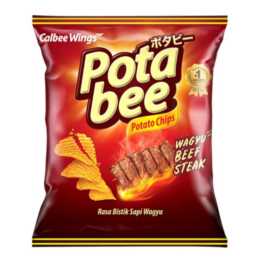 

Potabee Keripik Kentang Bistik Sapi Wagyu 68 g