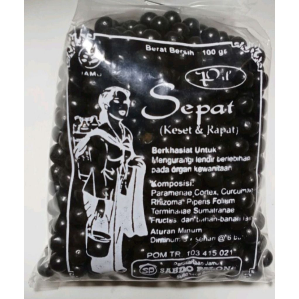 

JAMU PIL SEPAT KESED & RAPAT ASLI ORIGINAL CAP SABDO PALON SOLO KEMASAN 100 GR