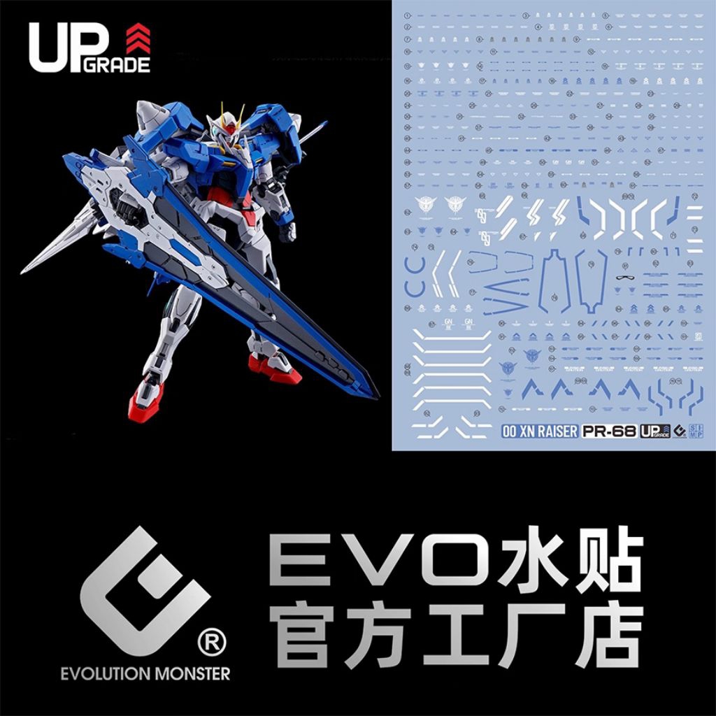 RG 1/144 GUNDAM 00 XN RAISER WATER DECAL EVOLUTION MONSTER