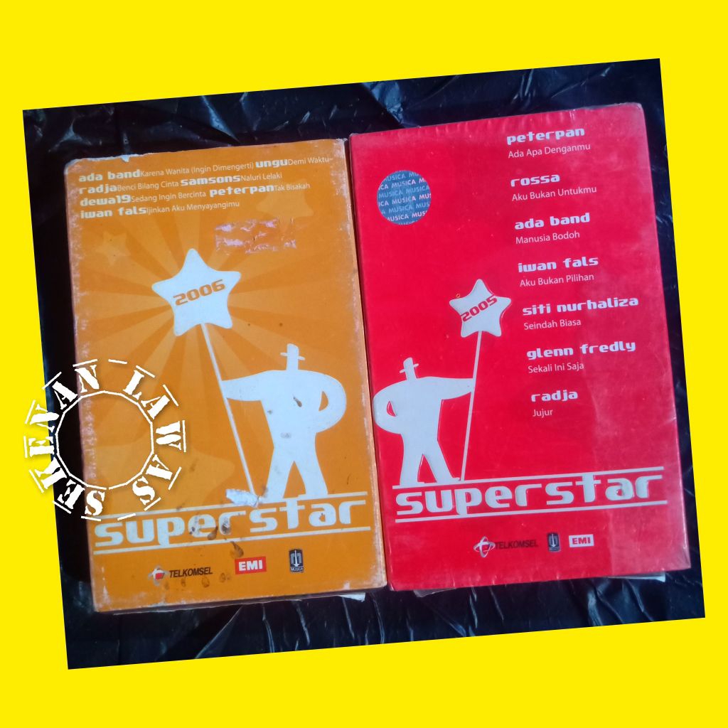 Kaset Superstar 2005 & 2006 / Komplit Box / Iwan Fals, Peterpan, Dewa 19 dkk (Bagus)