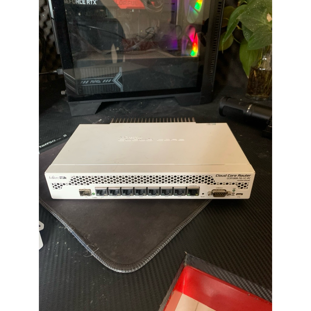 mikrotik ccr1009-7g-1c-pc second