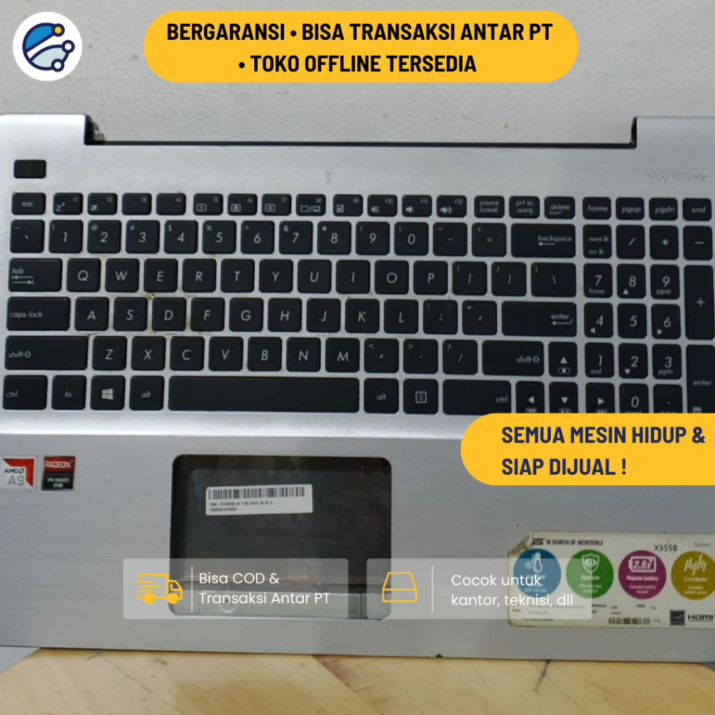 Casing Atas / Casing Belakang Layar / Casing Depan LCD Asus X555B ,X555BA, X555BP, X555Q, X555UB, X5