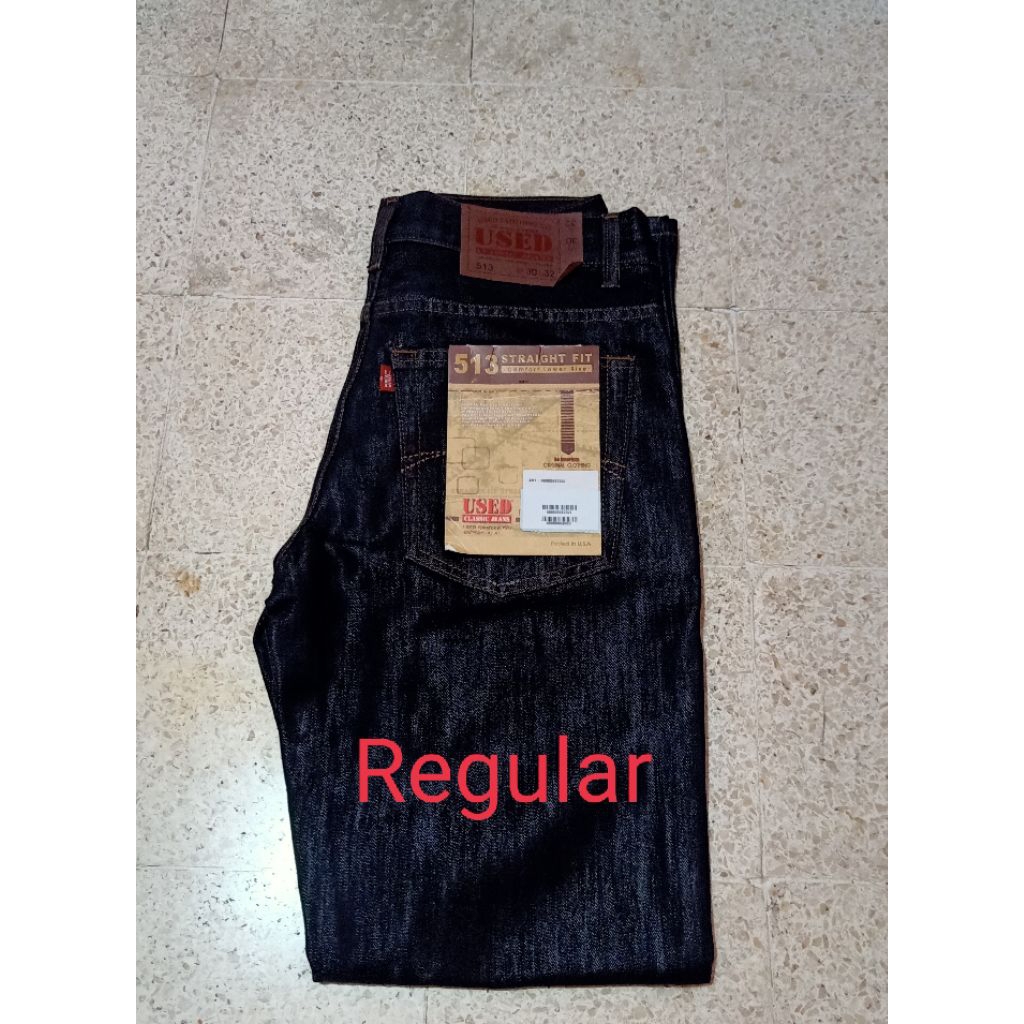 Celana panjang jeans produk GET USED original model standart size 31 nyaman dipakai