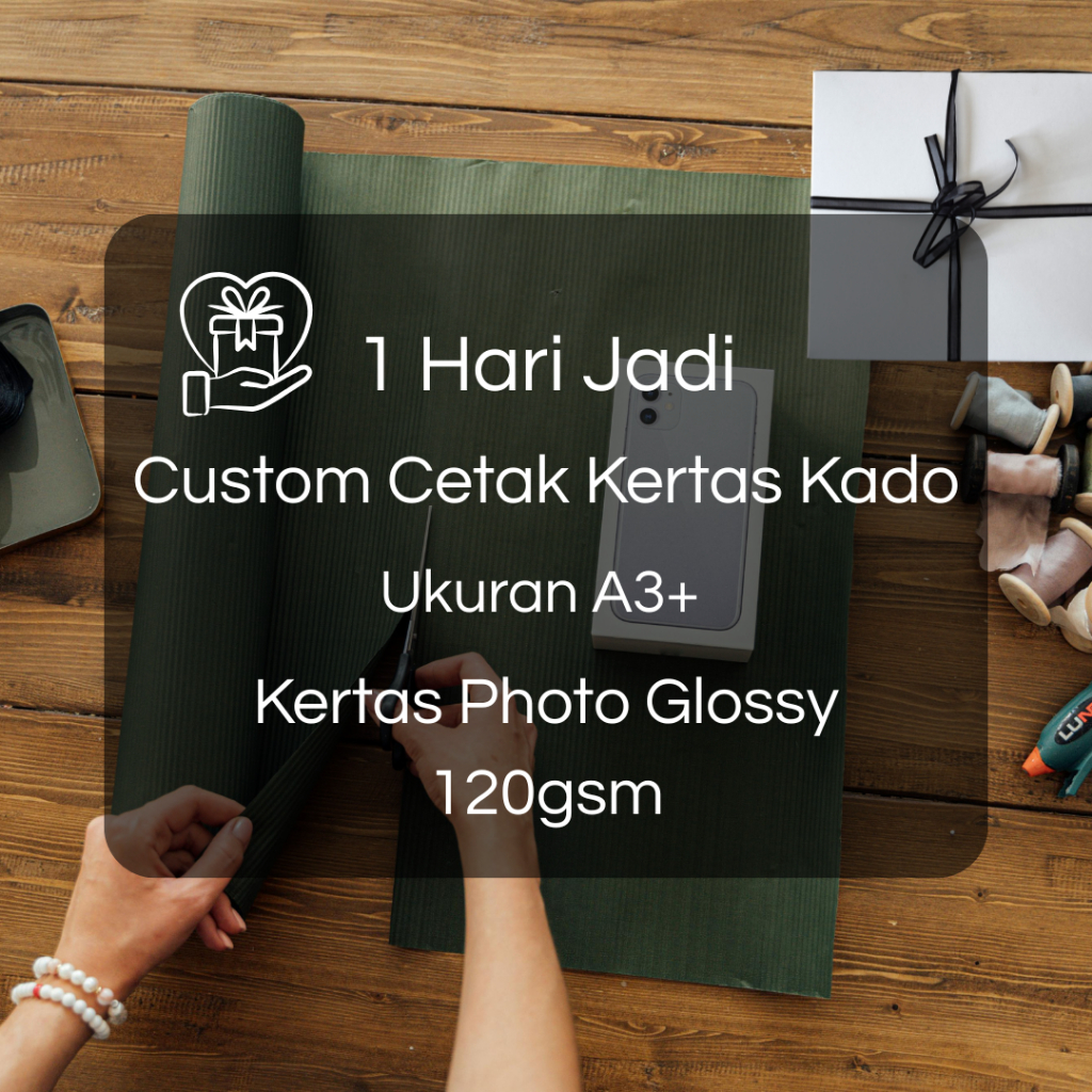 

Custom Cetak Kertas Kado A3+ Kertas Foto Glossy 120gsm High Quality