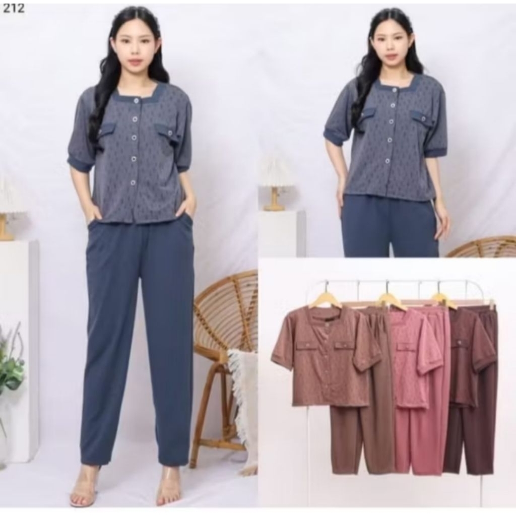 SALE SETELAN IMPORT WANITA / SETELAN CP WANITA / SETCEL GOLDEN BEE