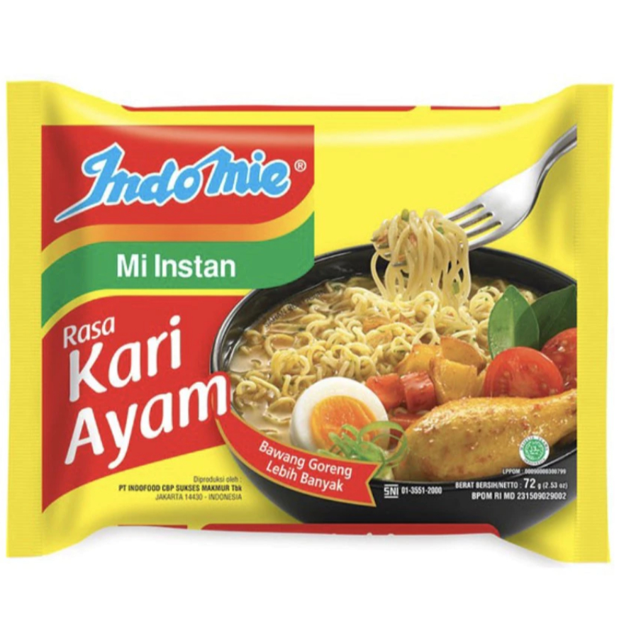 

Indomie Rasa Kari Ayam Kemasan 75 gram Murah & Hemat