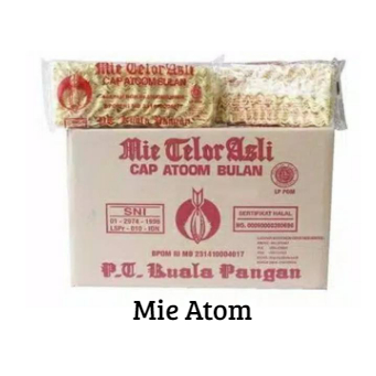 

Mie Telor Cap Atom Bulan 200GR