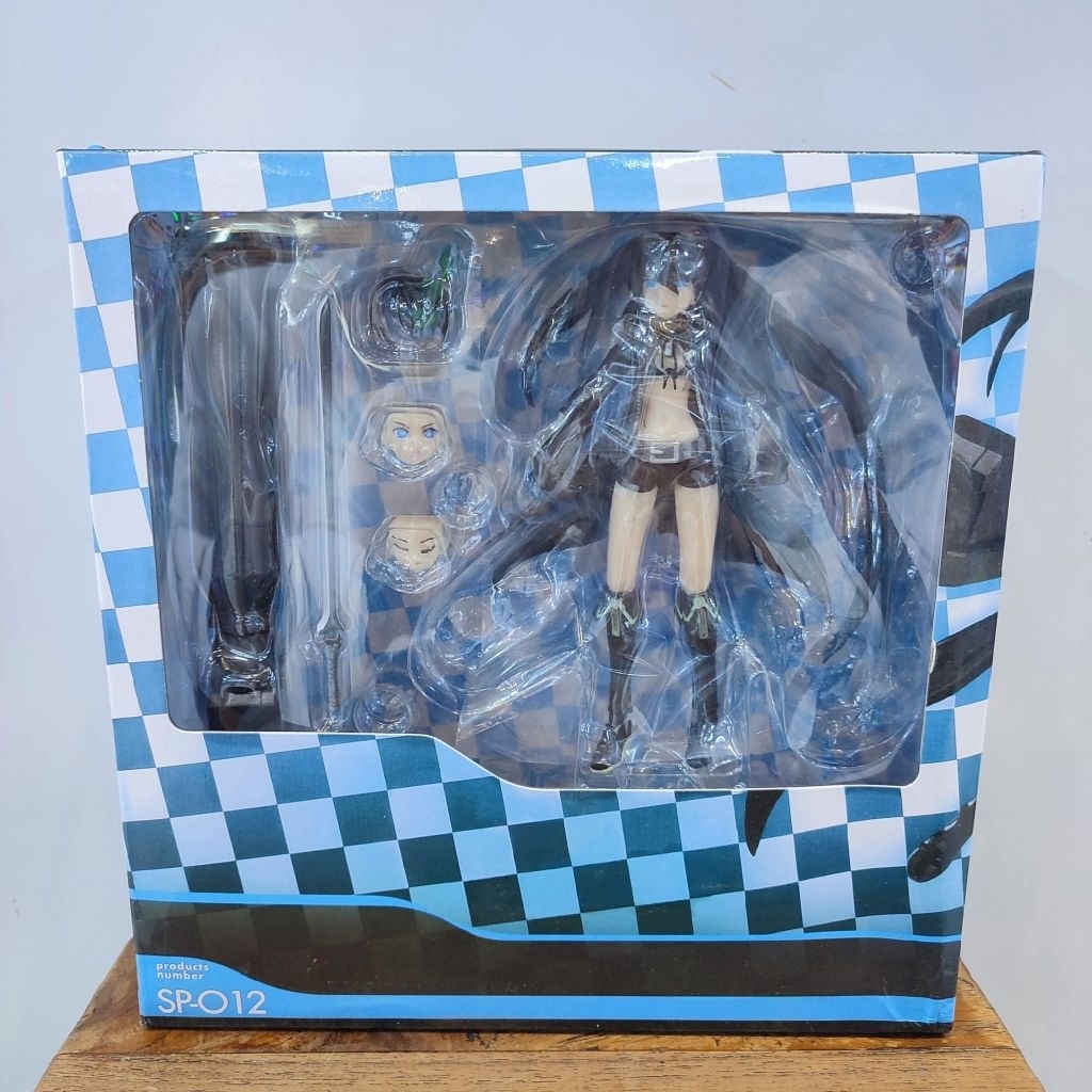 mainan action figurefigma blacrock shooter SP012 blueblack rock shooterrecast detail artikulasitingg