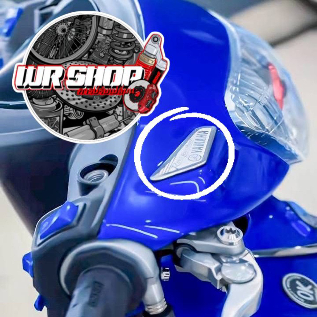 Emblem stainless batok Mio sporty smile Original Stainless