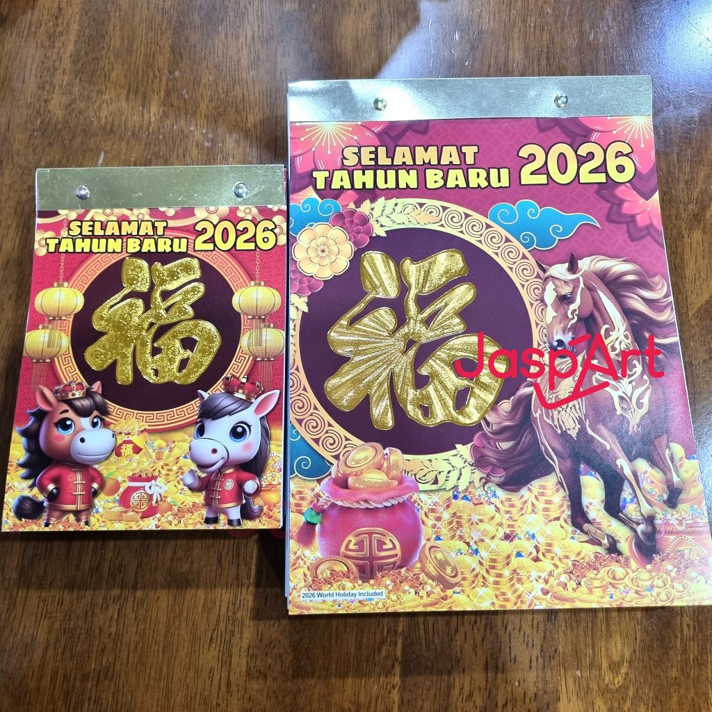 

KALENDER HARIAN LOKAL 2026 SHIO KUDA TULISAN FU FUK BAHASA ARAB JAWA CHINA MURAH KALENDER NASIONAL