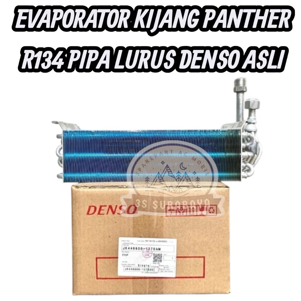 Evaporator Kijang Panther Denso Asli Pipa Lurus R134 Ac mobil Evap Cooling Coil Original (Baru/New)