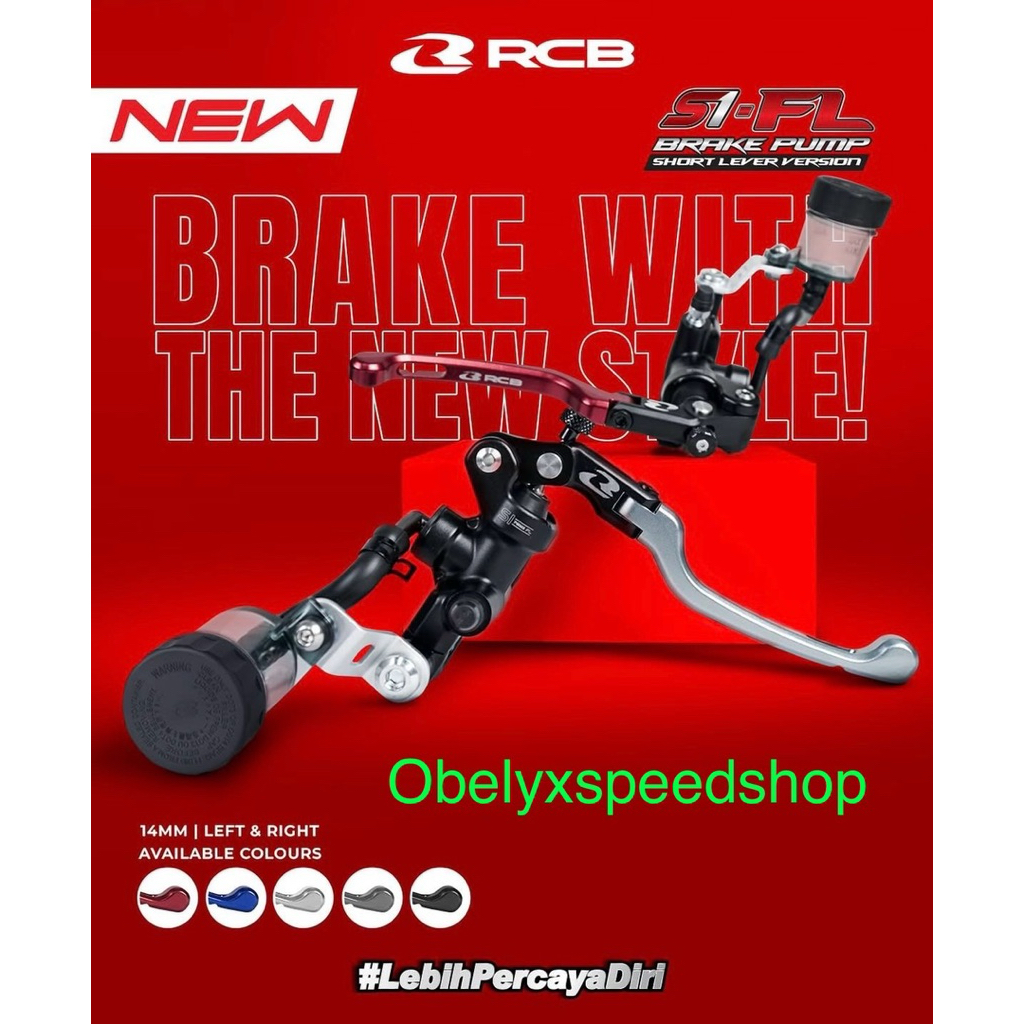 MASTER REM RCB S1 FL ( SHORT LEVEL ) 14MM RADIAL KANAN TABUNG Handle KANAN TABUNG