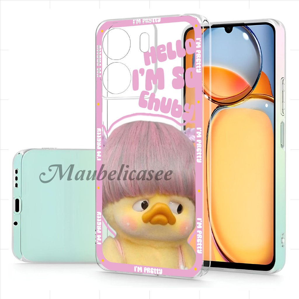 MBC09_Softcase Redmi 13C POCO C65 Transparan Silikon duck / Case HP Samsung A07 Lentur Anti Shock Si