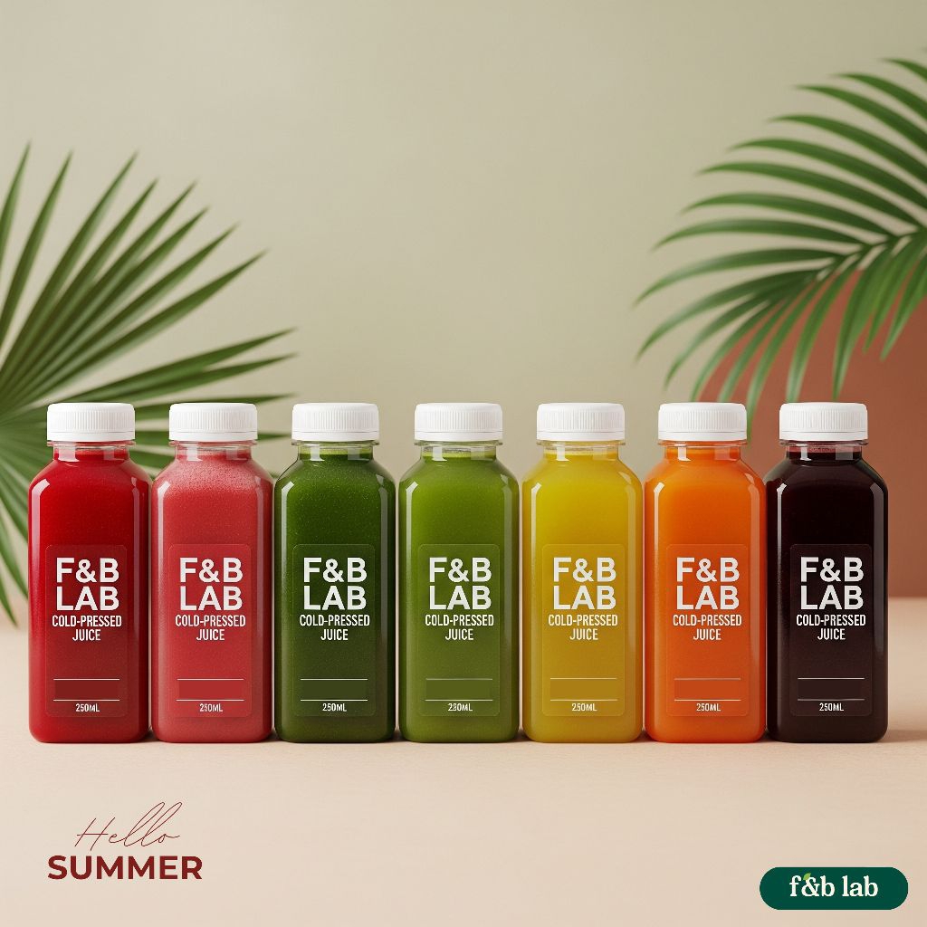 

100% Cold-Pressed Juice - Fruit & Vegetable (Cucumber) Mixed Juice With Honey, 250ml