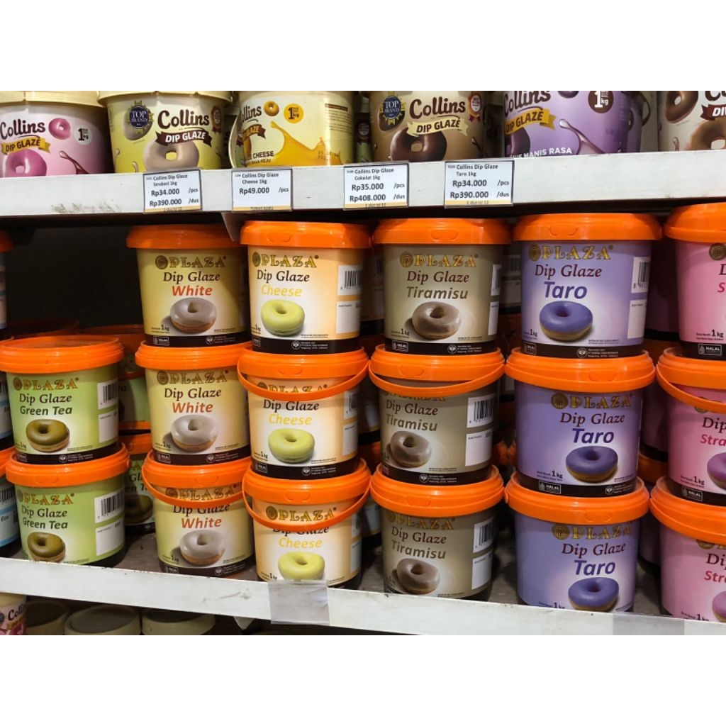 

Plaza Glaze Dip Allvarian Dark White Tiramisu Taro Blueberry Cheese Green tea Strawberry