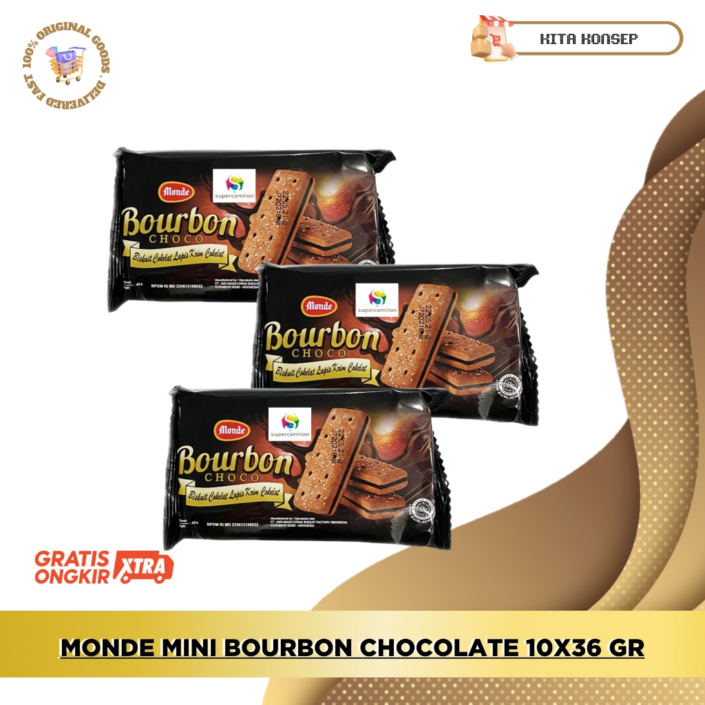 

MONDE MINI BOURBON SNACK CHOCOLATE 10X36 GR
