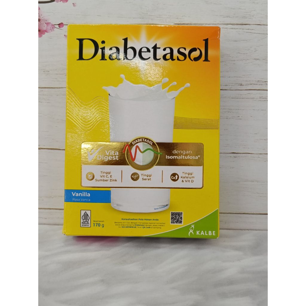 

Diabetasol 170g Vanilla – Kontrol Gula Darah