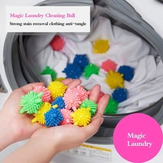 Magic Laundry Ball Bola Pengering Mesin Cuci Anti Kusut & Anti Winding Bola Karet Silikon untuk Semu
