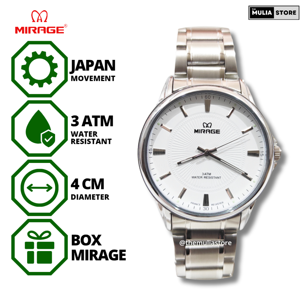 MIRAGE Jam Tangan Pria Mirage Original 8815 M Analog
