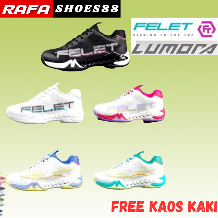 FELET LUMORA Badminton Shoes - Sepatu Badminton Original Felet