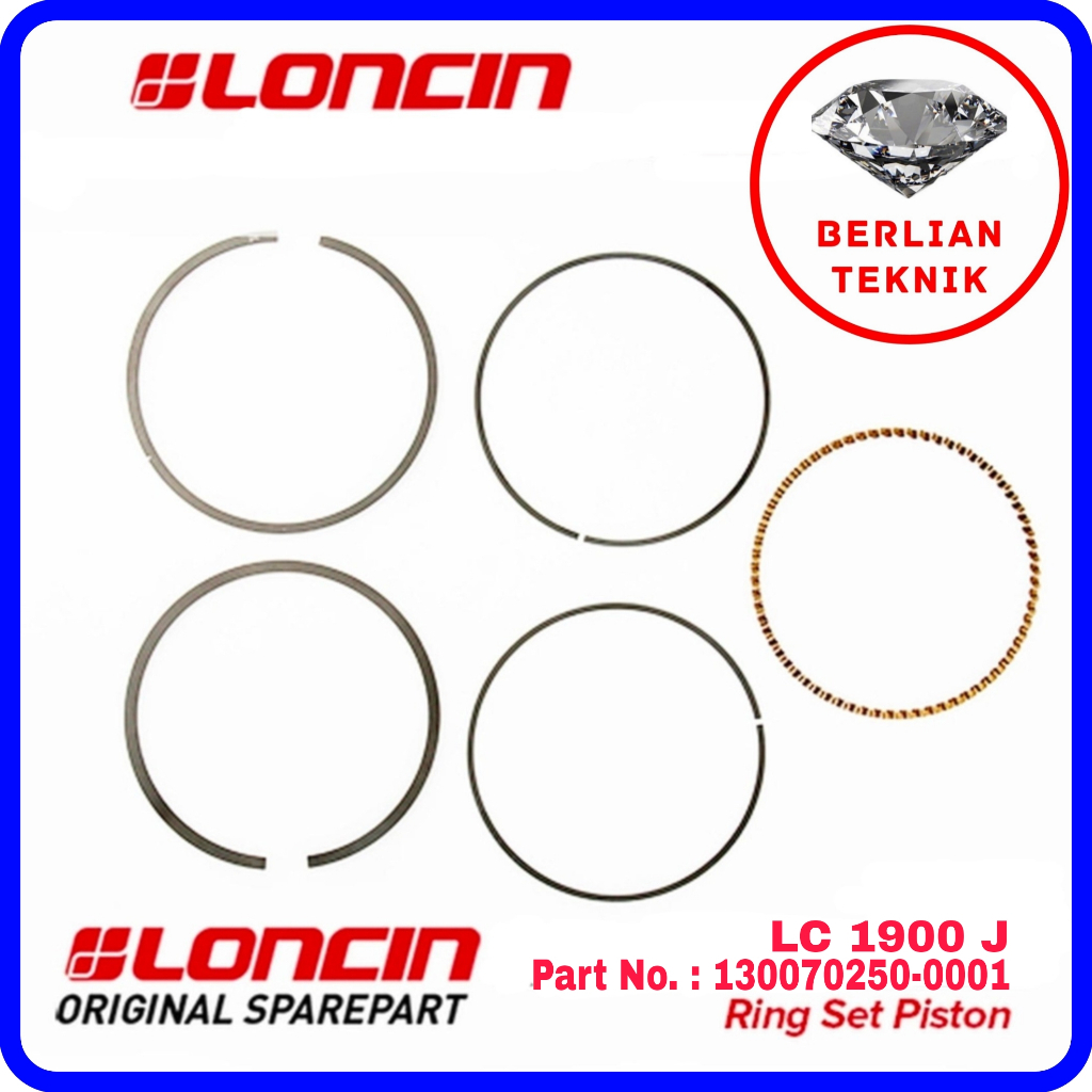 Ring Piston Set Generator Loncin LC 1900 J / LC1900J