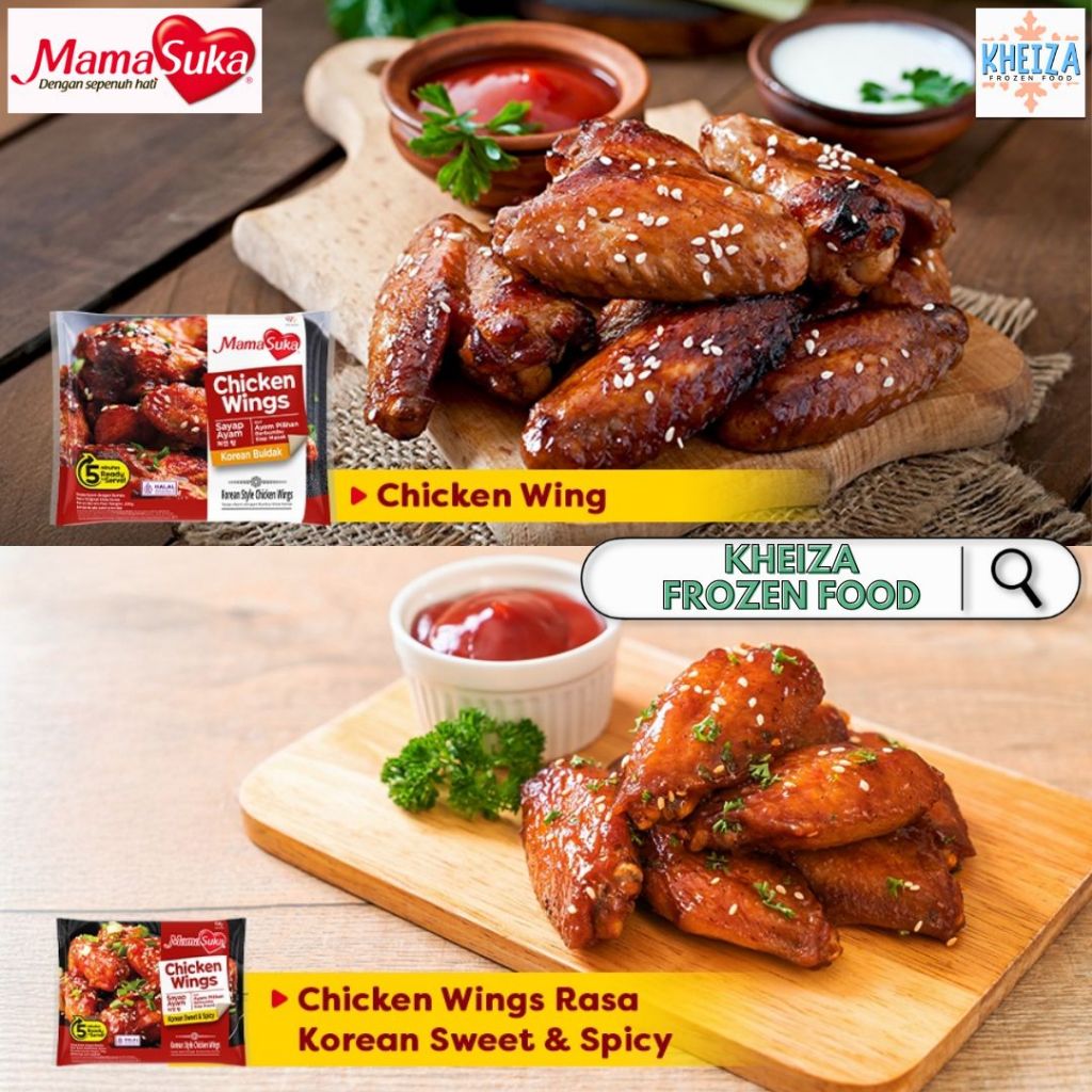 

MAMA SUKA CHICKEN WINGS KOREAN BULDAK Original Pedas Manis Cheese Buldak 200gr Mamasuka - Kheiza