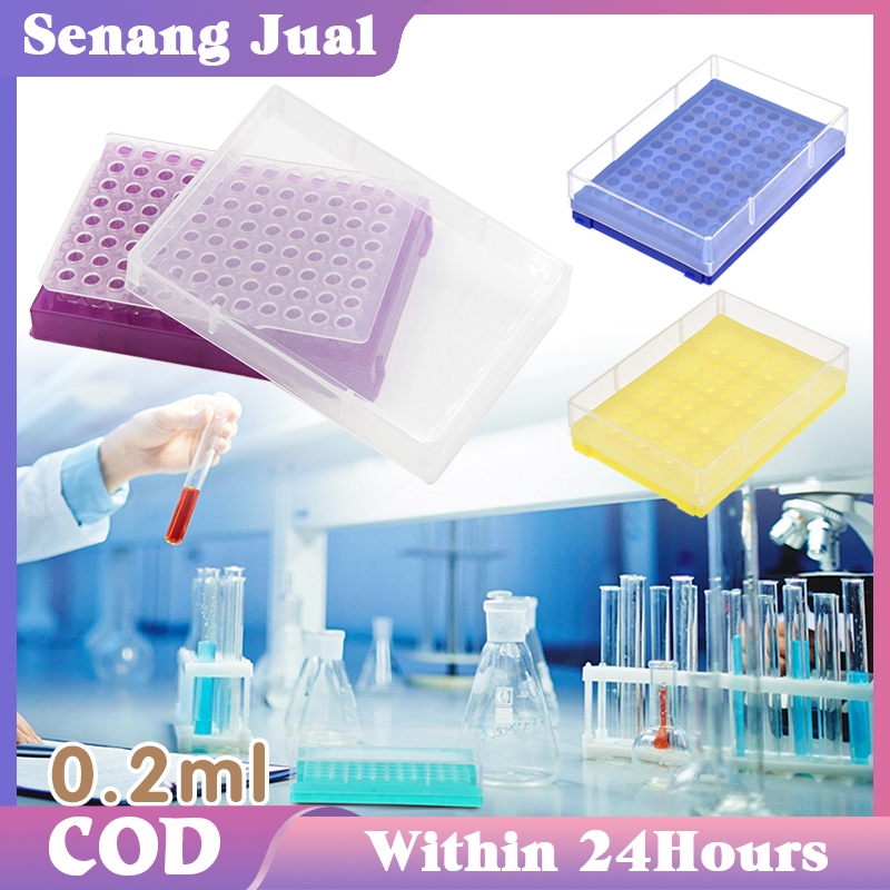 Dengan penutup Multi Well Micro Plate Sterile Culture Plate Microplate 96 Well