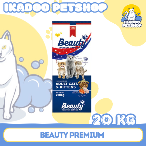 MAKANAN KUCING BEAUTY DRY FOOD 20KG