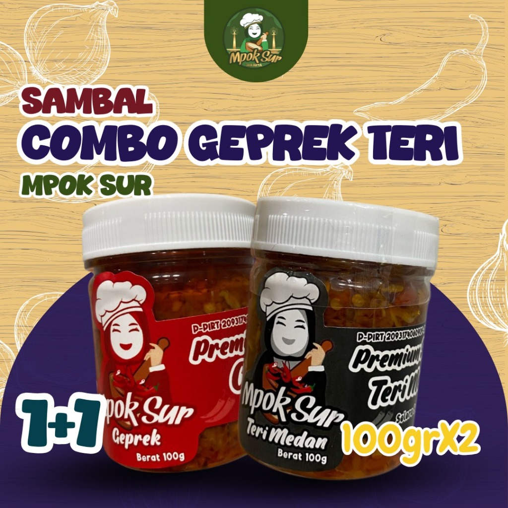 

Mpok Sur - Geprek Dan Teri Bersatu Sambal Geprek Dan Sambel Teri Medan
