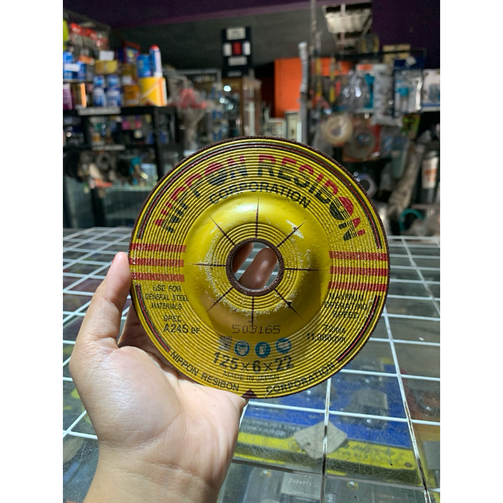 Batu Gerinda Poles Nippon Resibon 5 inch 125x6x22