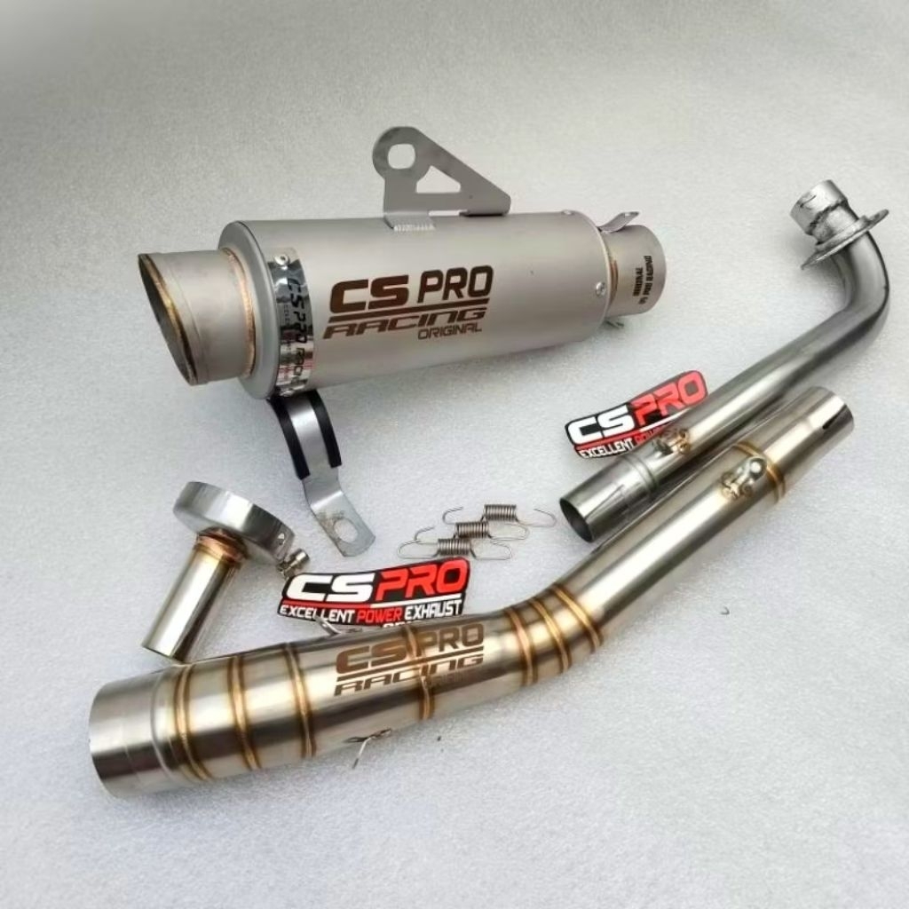 Knalpot original Cs Pro Racing original sanblasting TR1 untuk motor bebek Jupiter z Jupiter z1 Jupit