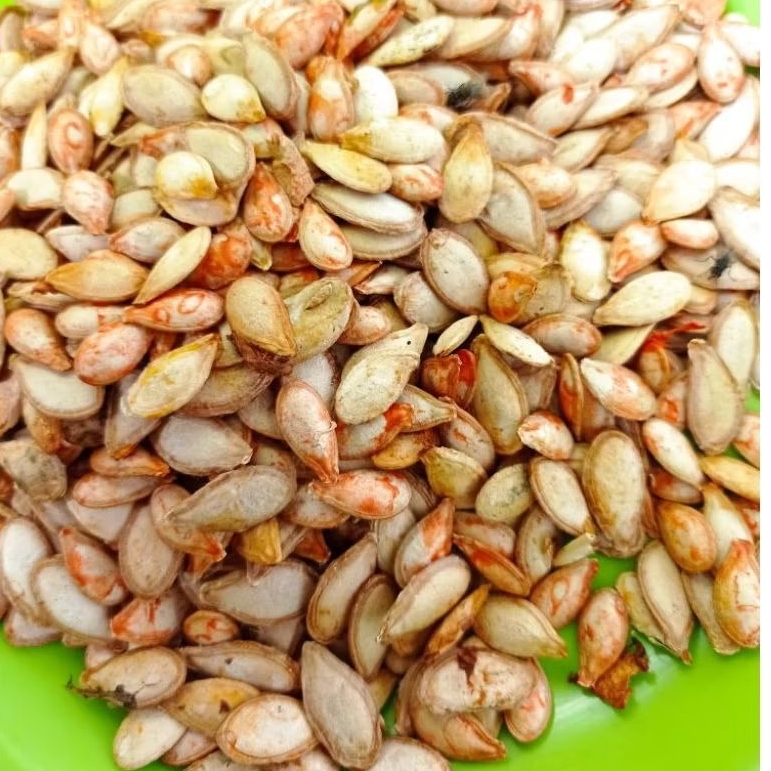 

Biji Labu Besar Kuning Kering | Snack Sehat | Herbal & Obat Alami 50pcs+bonus