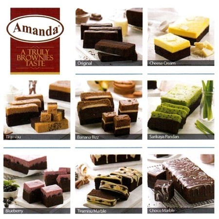 

BROWNIES AMANDA MEDAN | Oleh oleh Medan - Original Srikaya pandan tiramisu Instan COD
