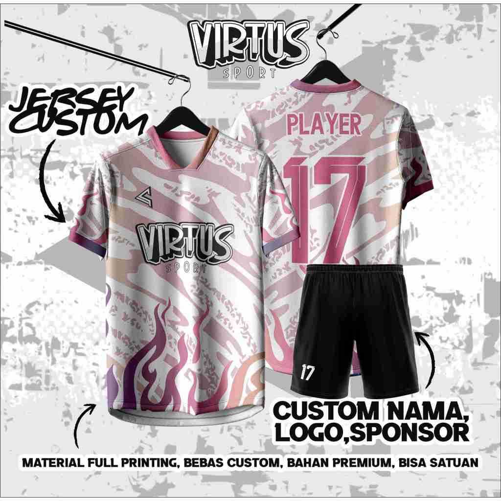 Virtus Jersey Sepak Bola | Jersey Futsal | Jersey Voli Custom Free Nama Set