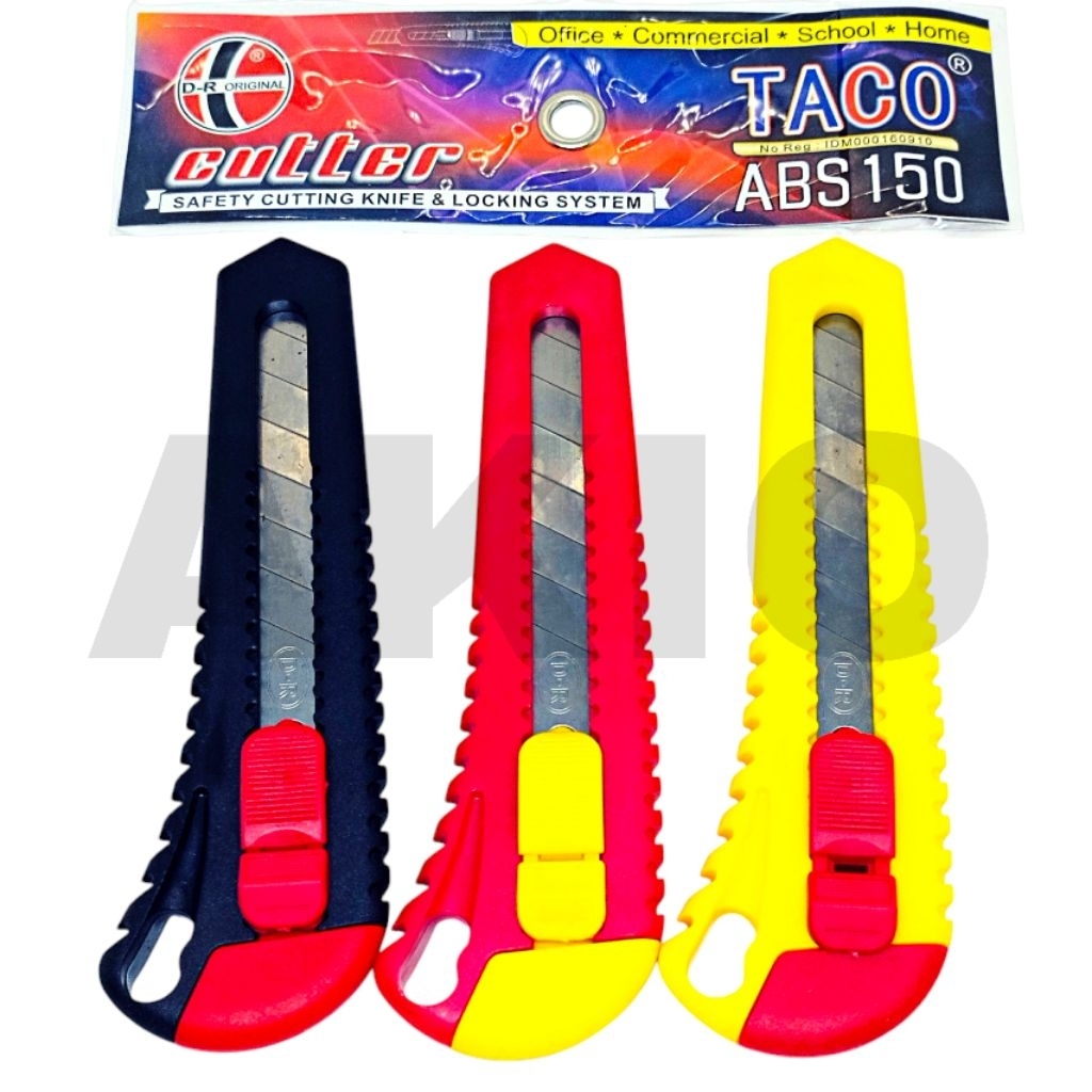 

Cutter Besar Jumbo Premium TACO ABS150 Stainless Murah Tajam Kater Berkualitas