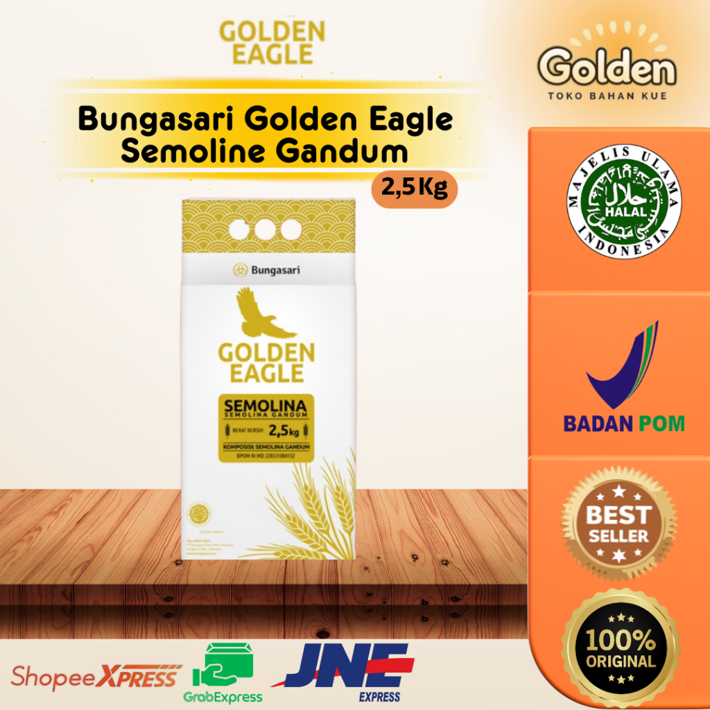 

Bungasari Golden Eagle Semoline Gandum 2,5 kg